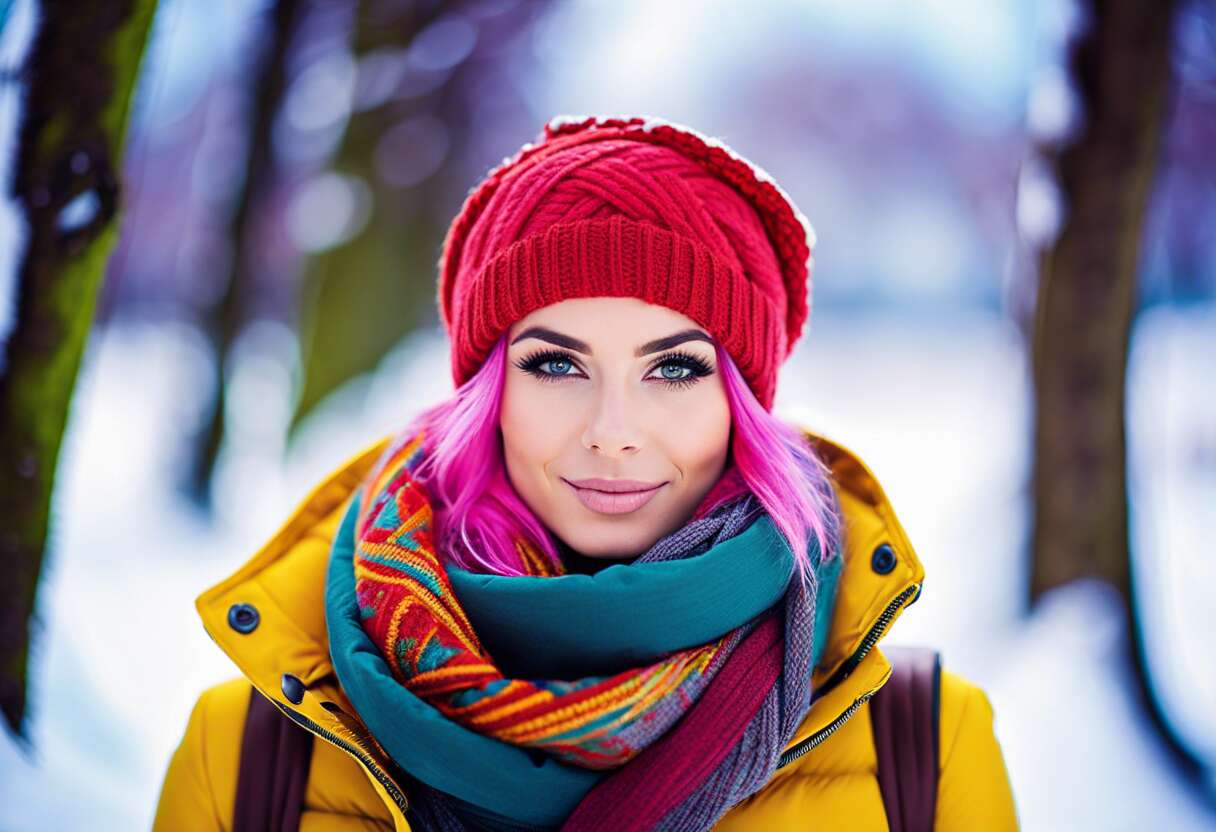 Cheveux colorés en hiver : protéger sa teinte du froid
