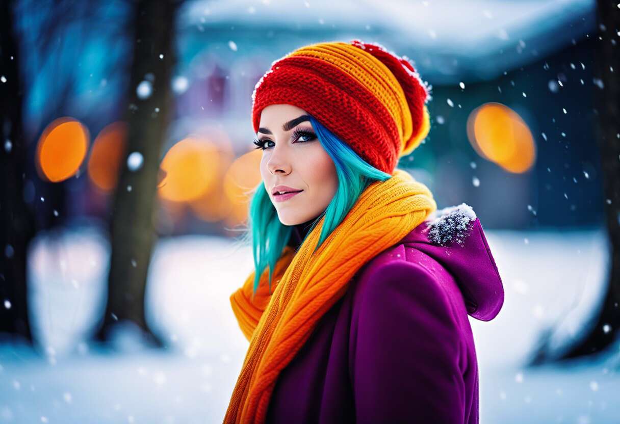 L'impact du froid sur les cheveux colorés