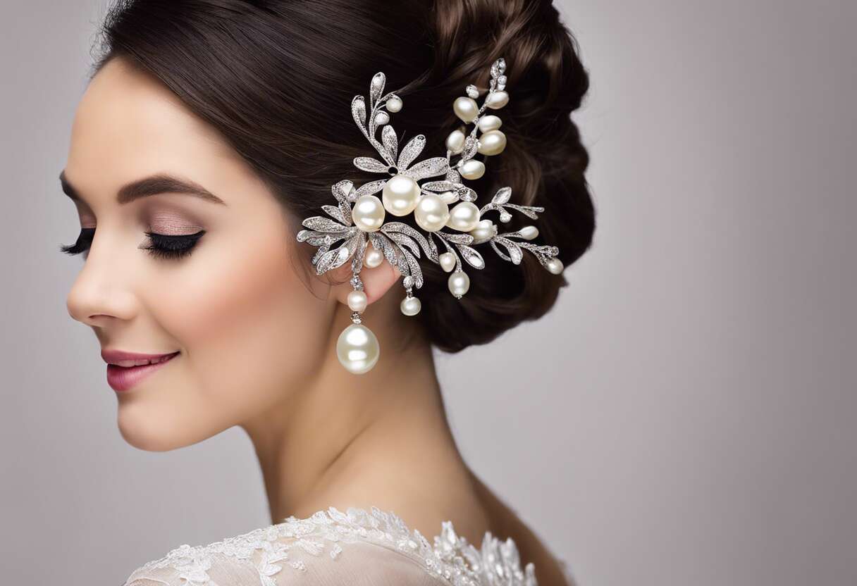 Coiffures de mariage : le choix idéal des perles pour un rendu élégant