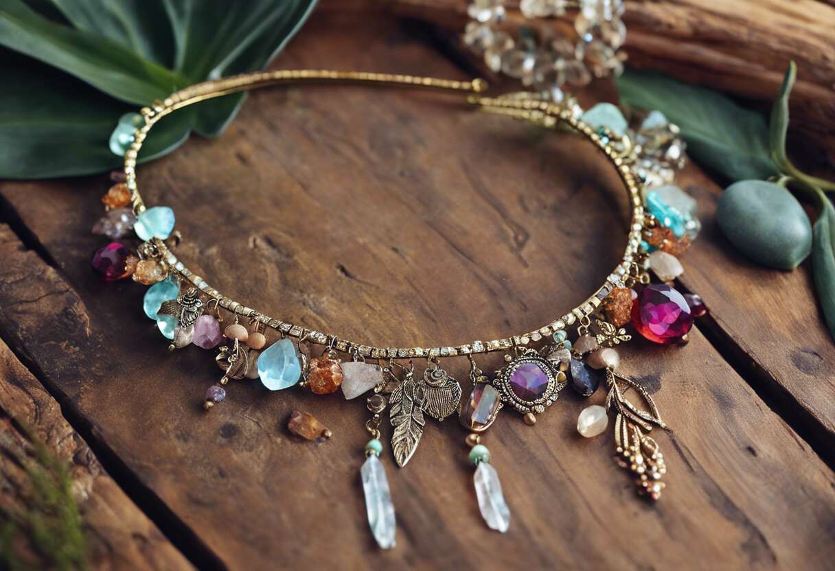 Chevelure bohème : harmoniser les cristaux avec votre style naturel