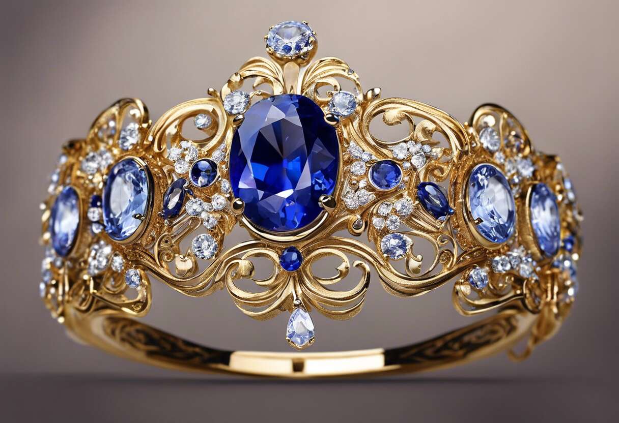 Saphirs dans vos cheveux : une touche d'élégance intemporelle