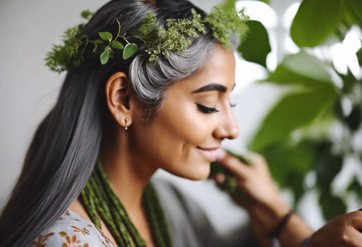 Couverture des cheveux blancs : solutions naturelles efficaces