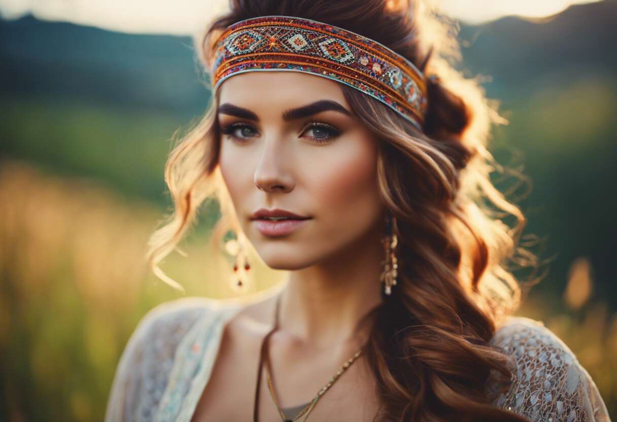 Tutoriel de coiffures bohèmes sublimées par les headbands