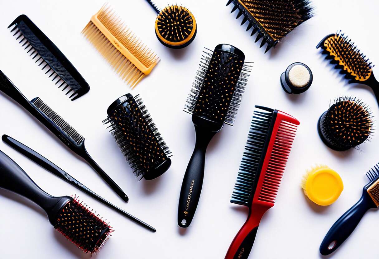 Brosses et peignes adaptés aux cheveux épais : éviter l'électricité statique
