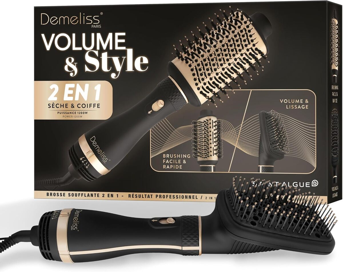 Découverte : brosse Soufflante Demeliss SAINT ALGUE - Volume & Style Simplifiés