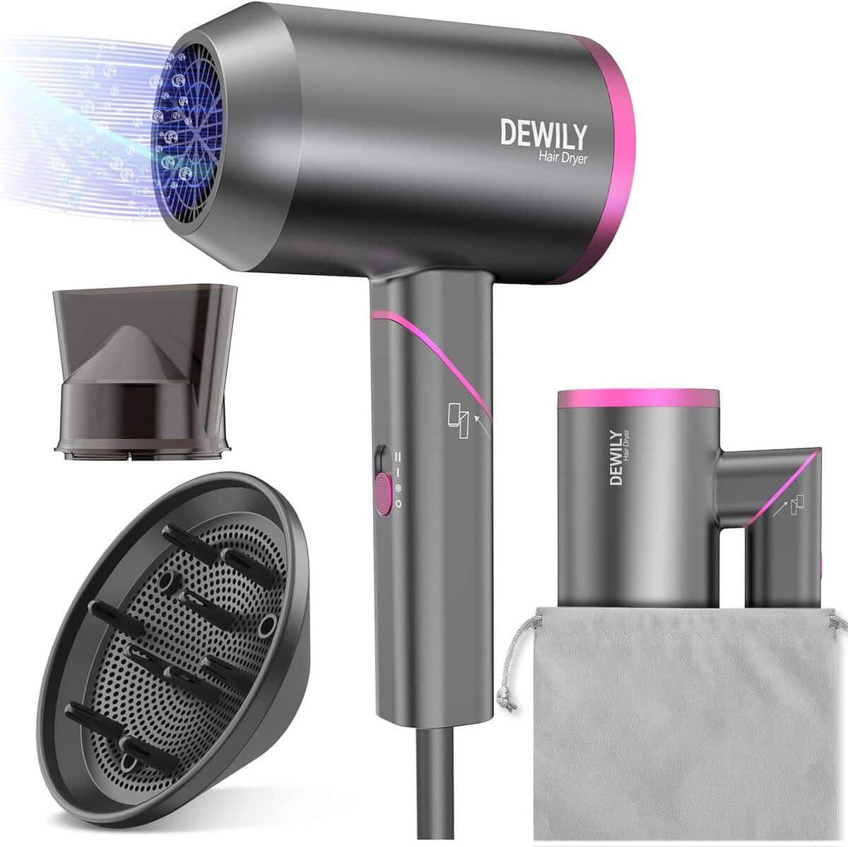 Test DEWILY : le sèche-cheveux ionique compact et puissant