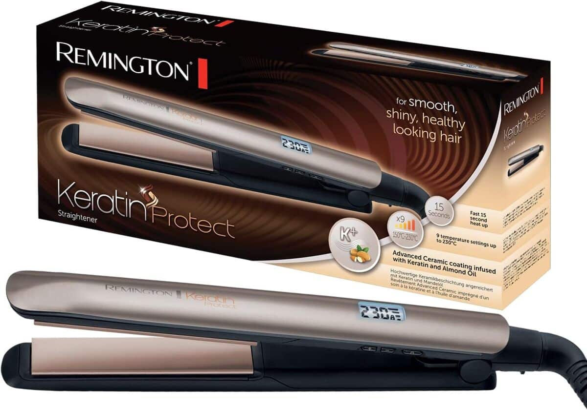 Test Lisseur Remington S8540 : soin Kératine & Éclat