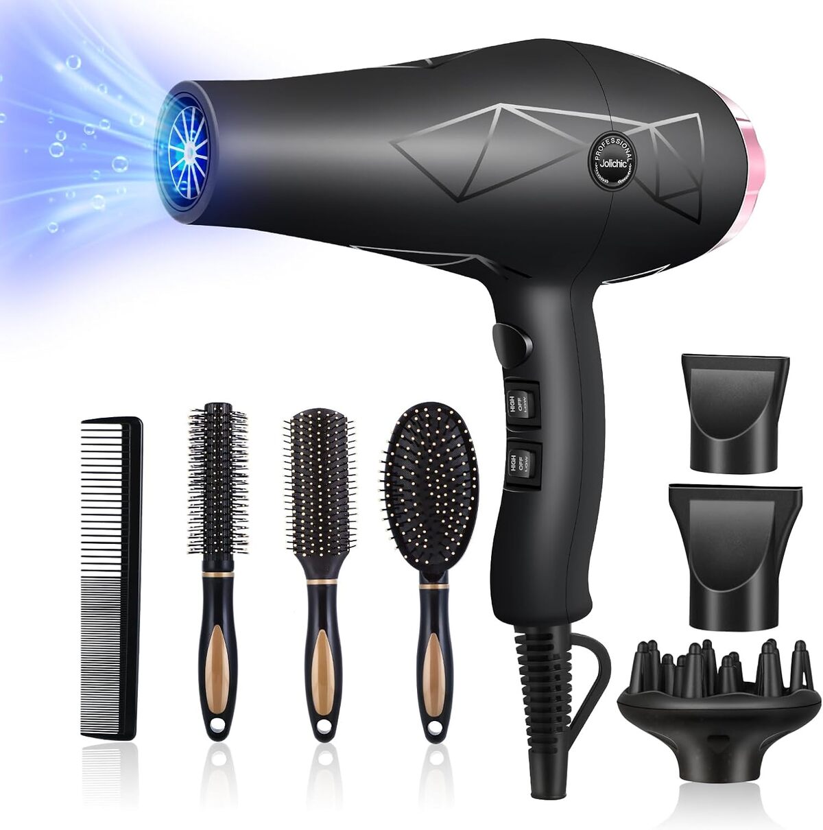 Test Jolichic : puissance et précision du sèche-cheveux ionique 2400W