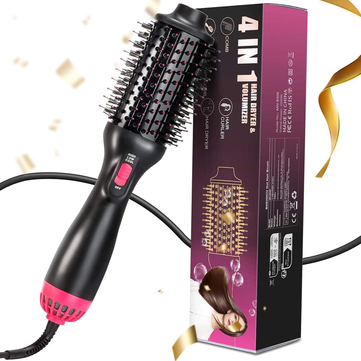 Test praticité : brosse soufflante 4 en 1 BNEHHOV
