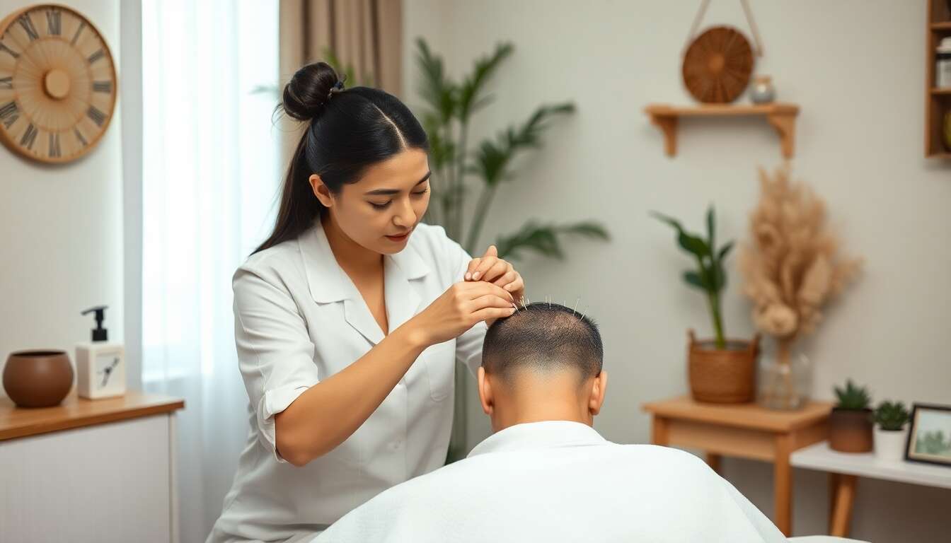Thérapies alternatives contre l'amincissement capillaire : acupuncture et plus