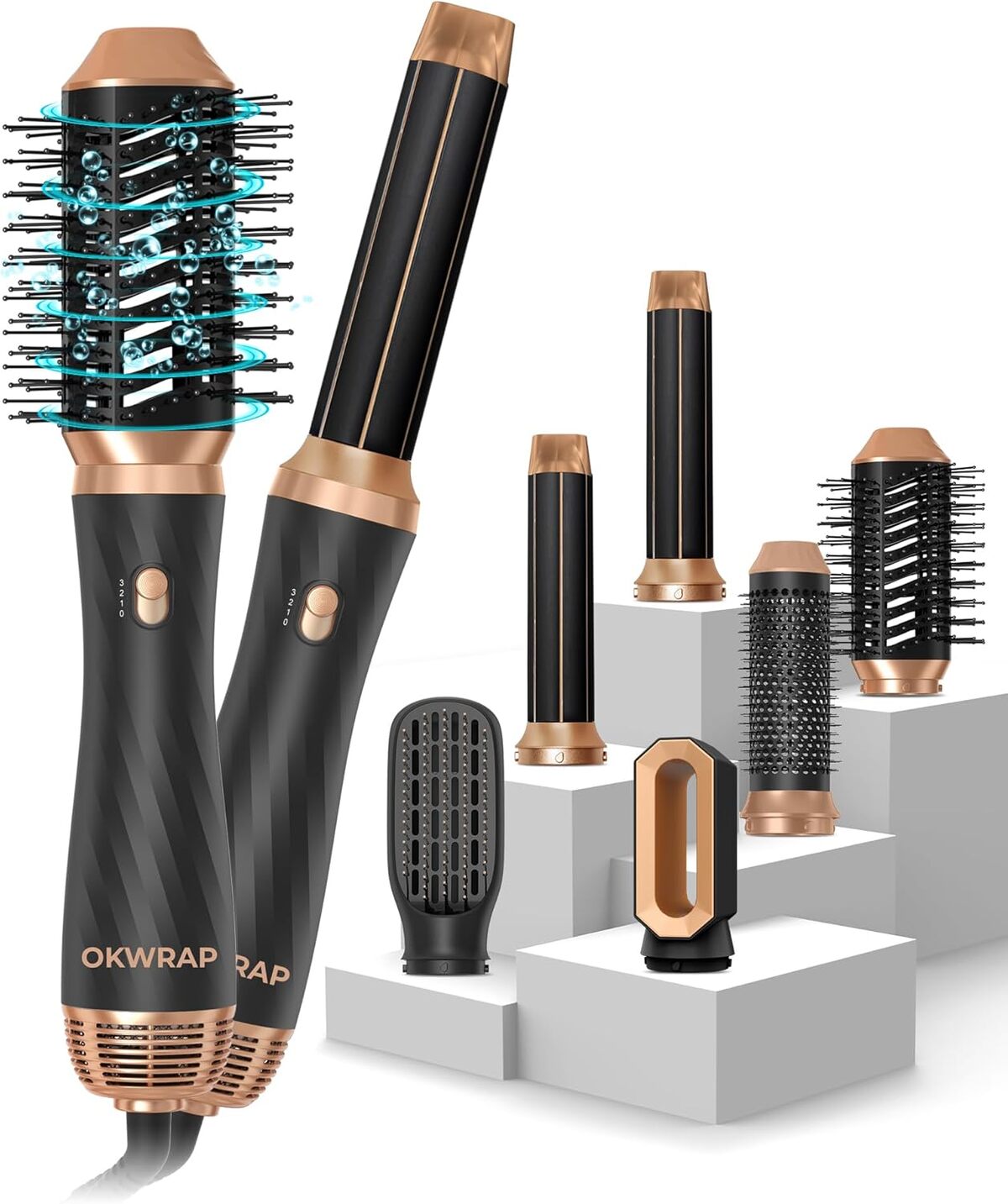 Test : oKWRAP Hair Styler 6 en 1, la brosse soufflante polyvalente