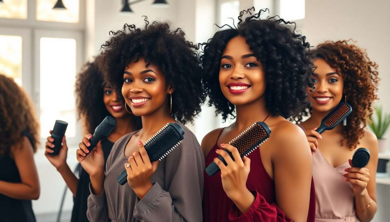 Les différents types de brosses pour cheveux bouclés