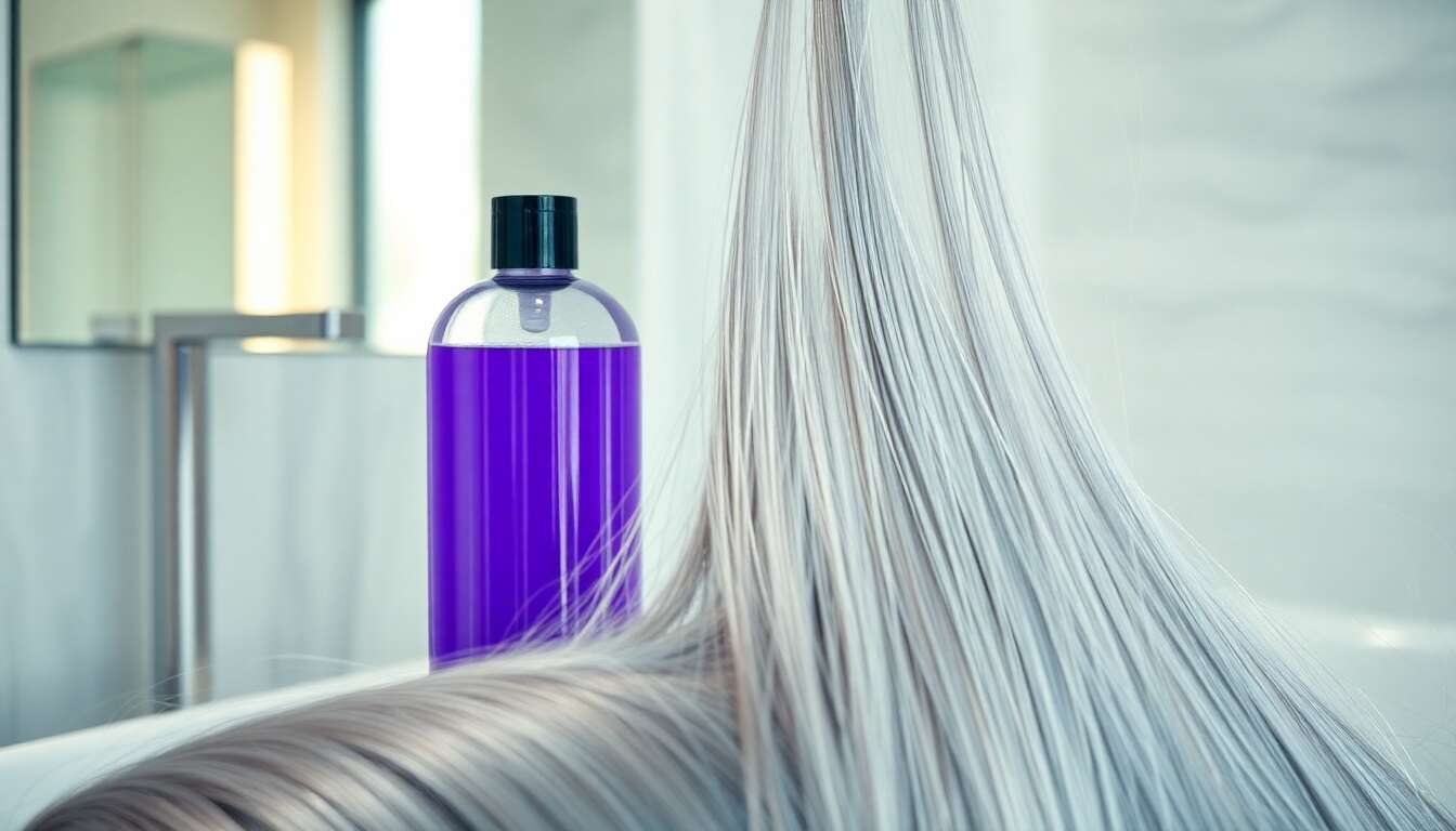 Les bienfaits des shampoings violets pour neutraliser le jaune