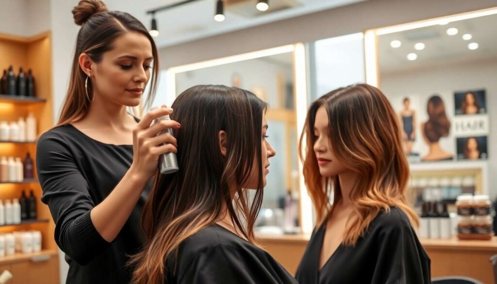 L'importance du soin thermique avant le brushing