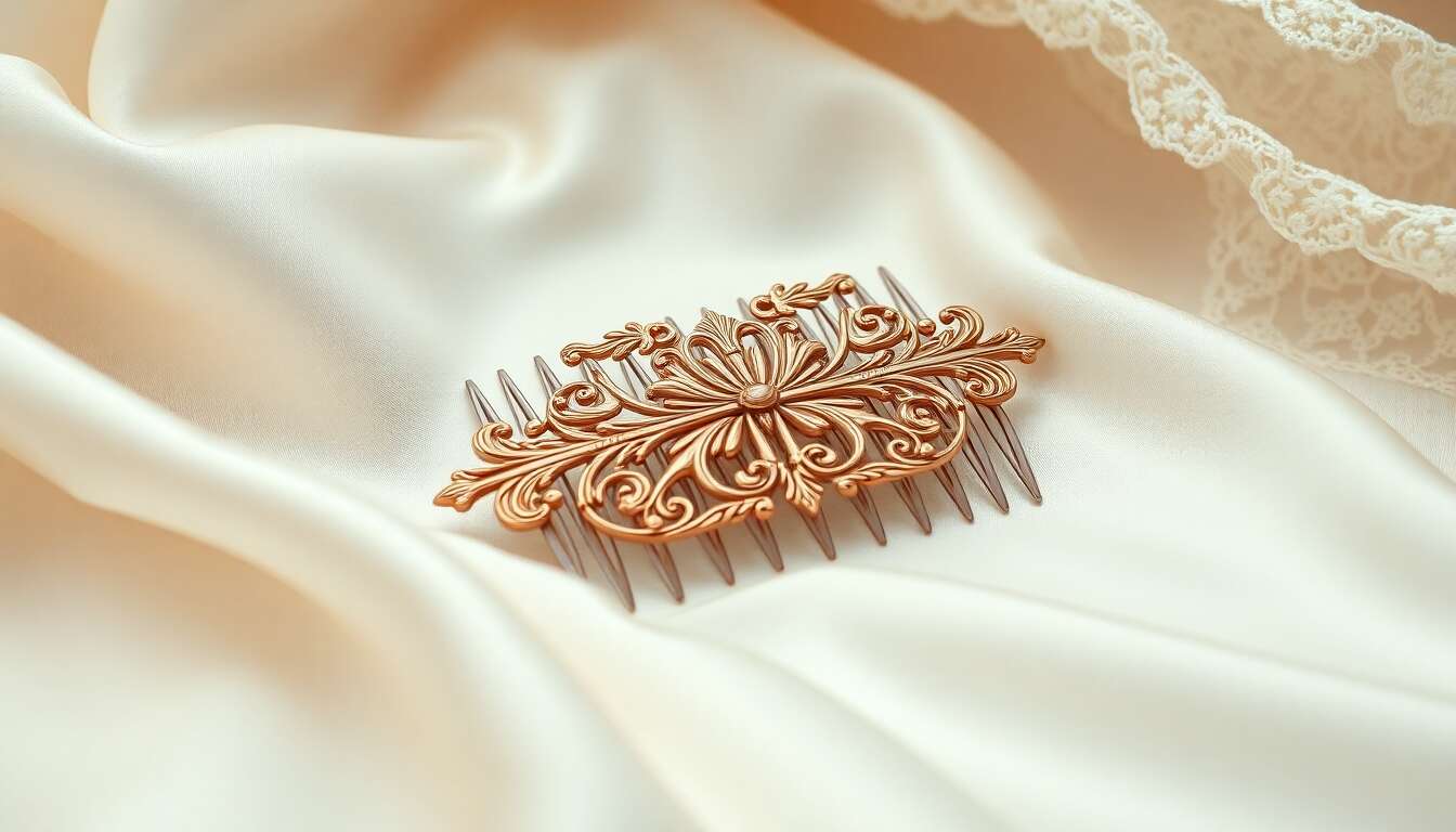 Peignes vintage : l'accessoire incontournable pour un mariage rétro