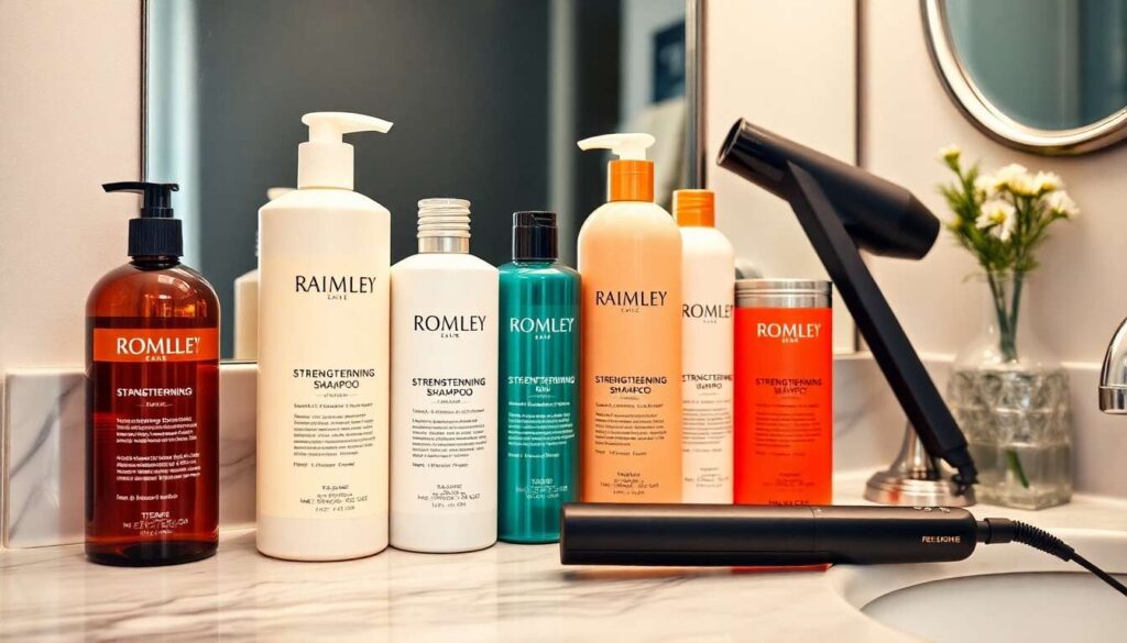 Shampoings renforçateurs avant l'utilisation d'outils chauffants