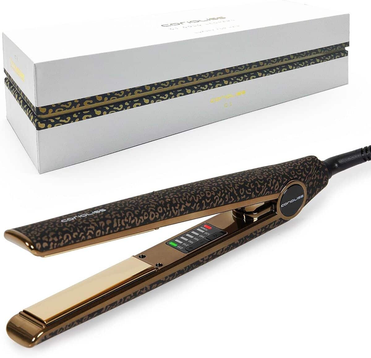 Test du Corioliss C1 Leopard Gold : le fer à lisser pro en titanium