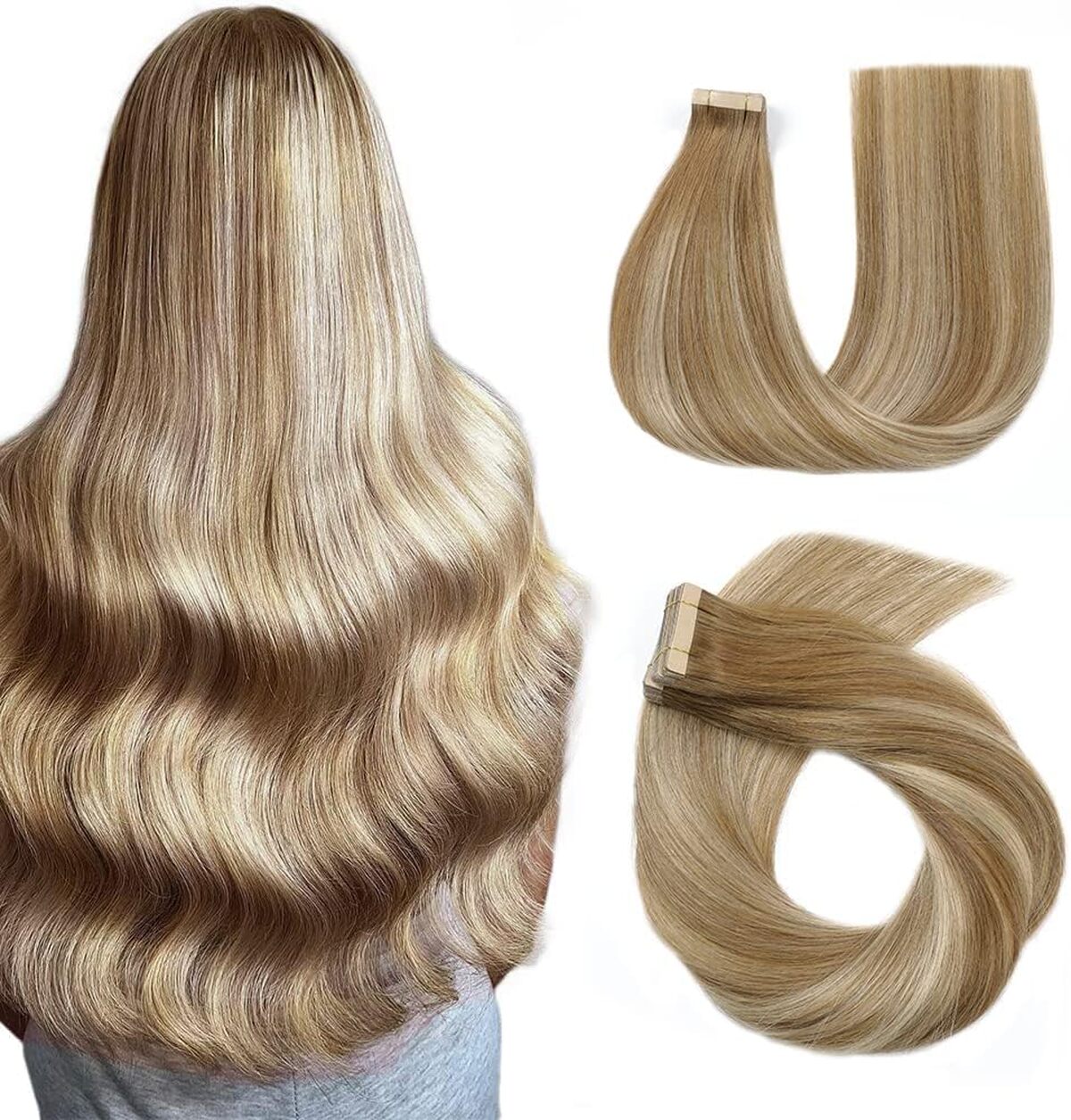 Test des extensions HotLulana brun blond 60 cm