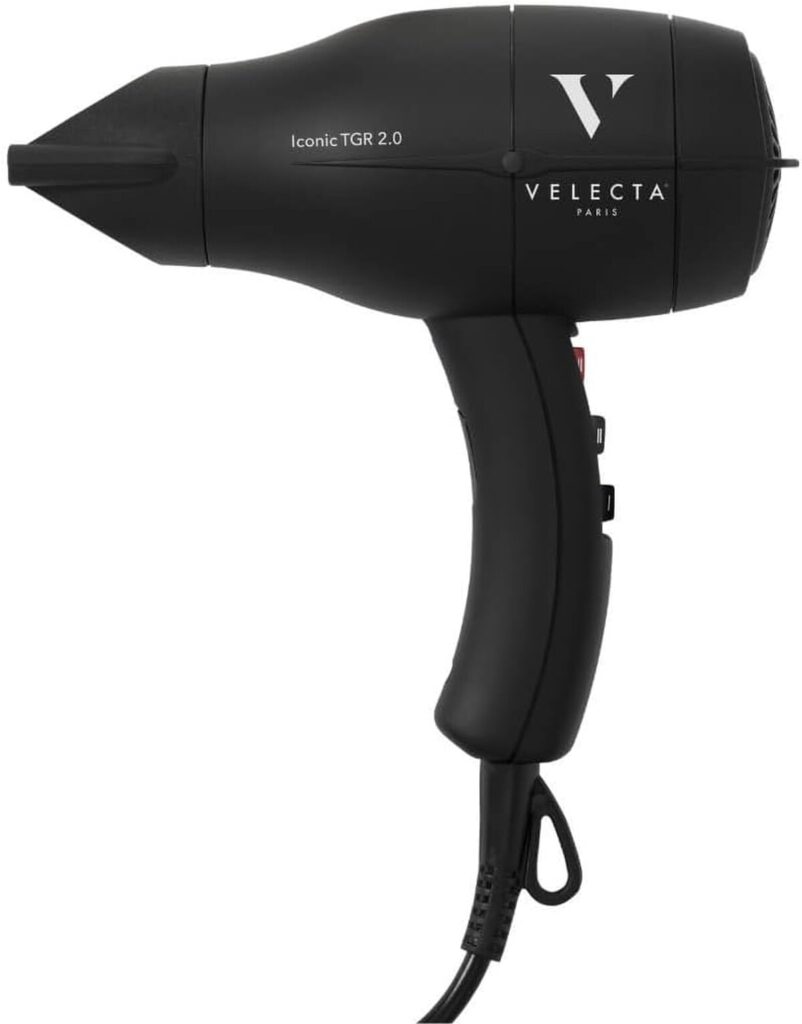 Test du sèche-cheveux Velecta Paris ICONIC TGR 2.0 noir intense