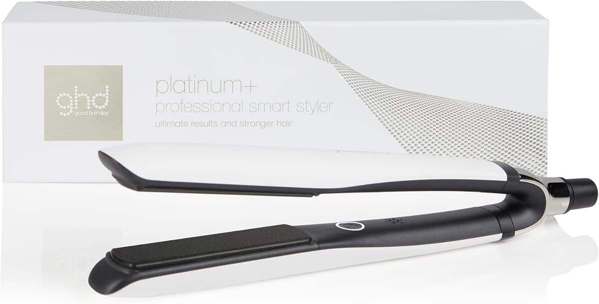 Test : gHD Platinum+ lisseur cheveux blanc