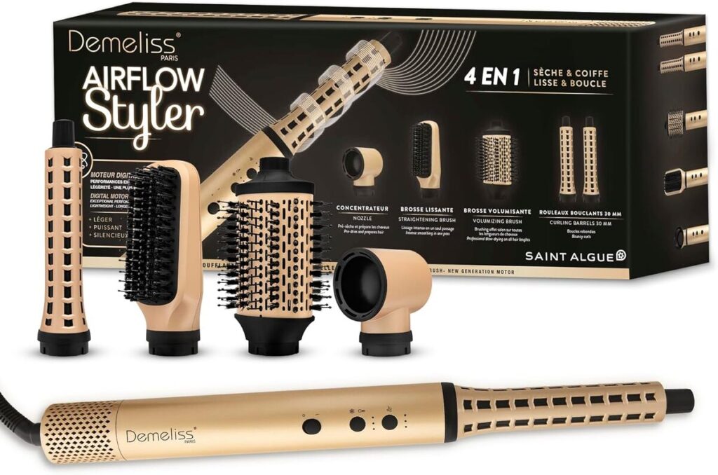 Test : brosse soufflante Demeliss Saint Algue Airflow Styler 4 en 1