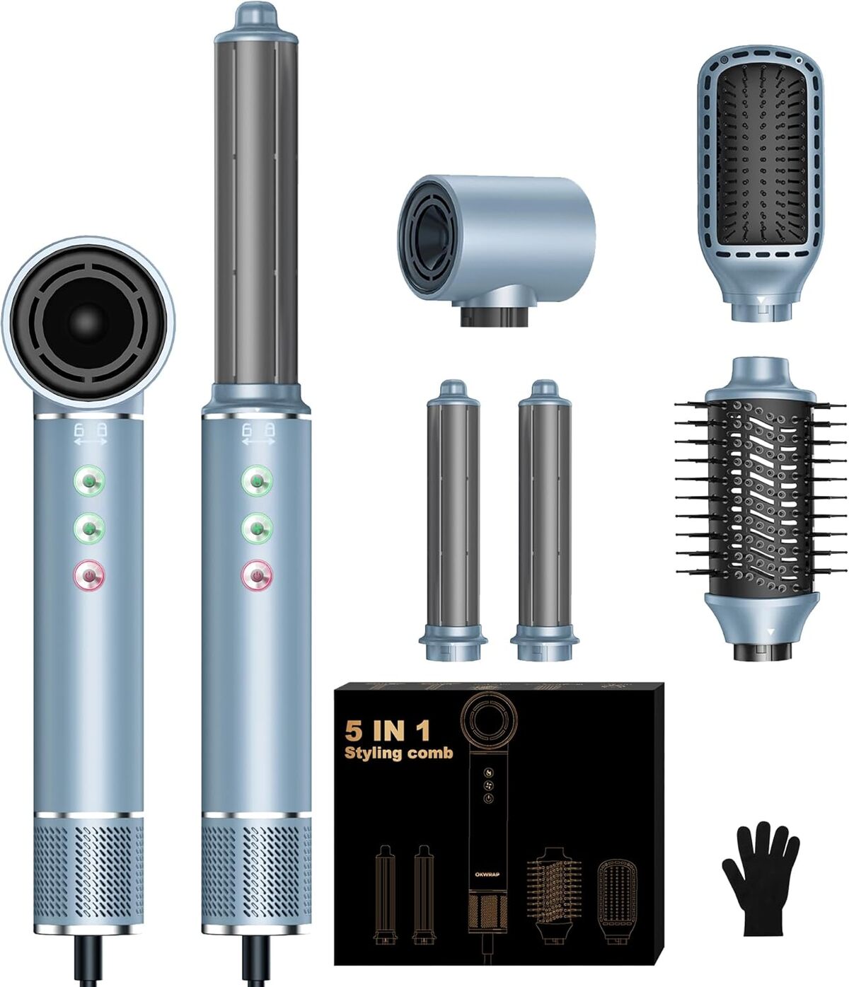 Test de l'airbrush 5 en 1 okwrap : performance du styler 110000 tr/mim