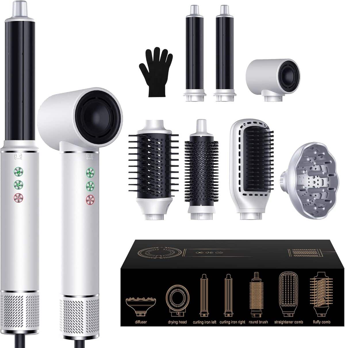 Test du Air Styler 7 in 1 OKWRAP : sèche-cheveux polyvalent et ses accessoires