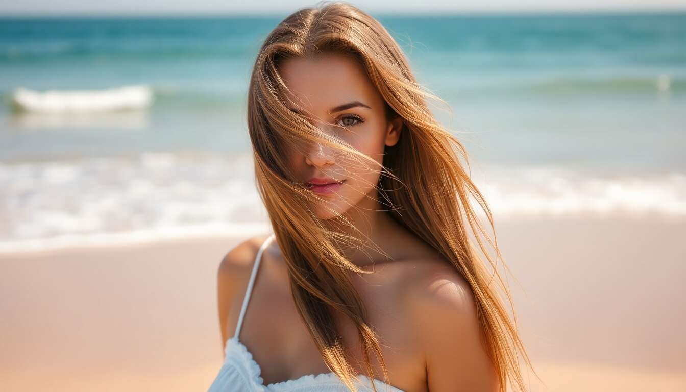 &eacute;viter la d&eacute;shydratation des cheveux caus&eacute;e par le sel