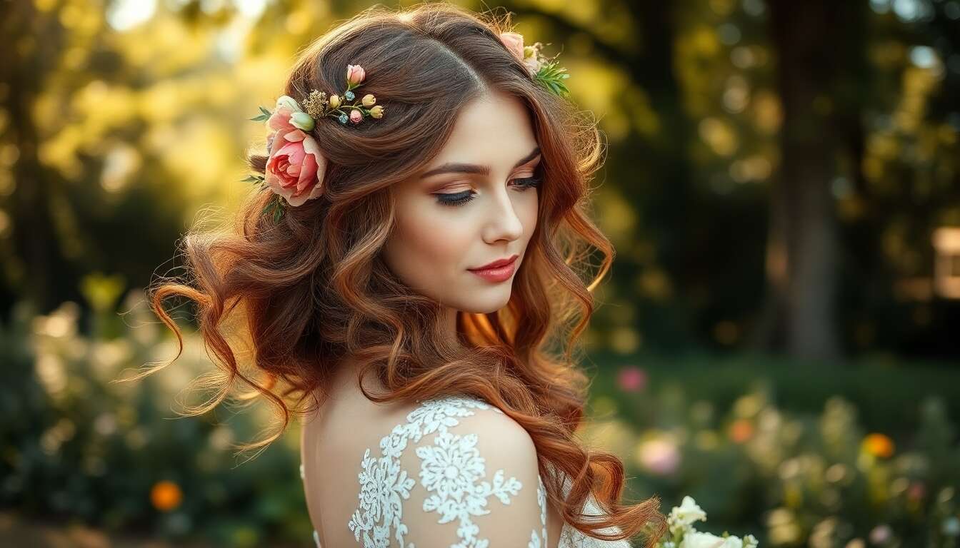 Coiffure bohème : sublimer vos boucles pour un mariage