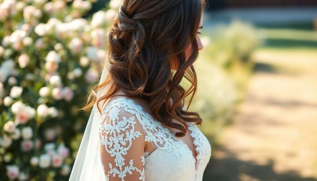 Boucles romantiques pour mariage parfait