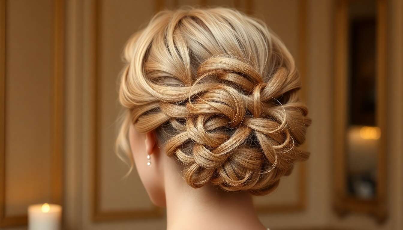 Chignons boucl&eacute;s : l'&eacute;l&eacute;gance des grandes occasions