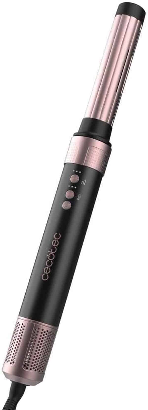 Cecotec Brosse Soufflante avec 14 Têtes, Technologie Coanda CeramicCare 12in1 AirGlam Noir. Brosse Chauffante 1400W, Moteur Numérique, Éliminateur de Frisottis, 3 Températures