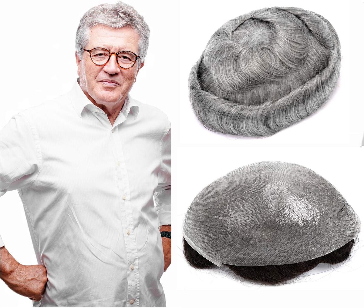 Avis sur la perruque GEX 8 : postiche cheveux humains pour hommes