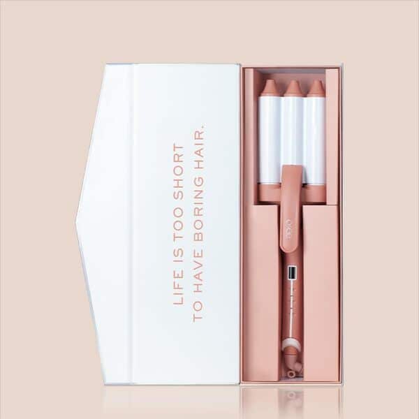 Osée - Beach Waves - Fer à onduler triple-baril - 3 Barils de 28mm, Revêtement céramique, Écran de contrôle, Température réglable, Chauffage rapide & Cordon 360° anti-nœuds