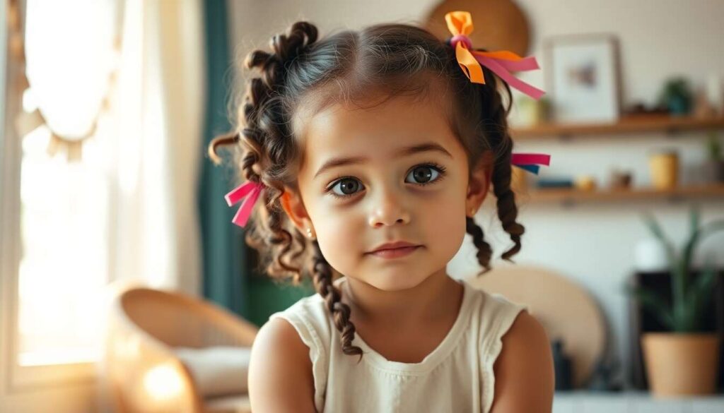 Tresses bohèmes & boucles chaussettes : coiffures adorables pour filles