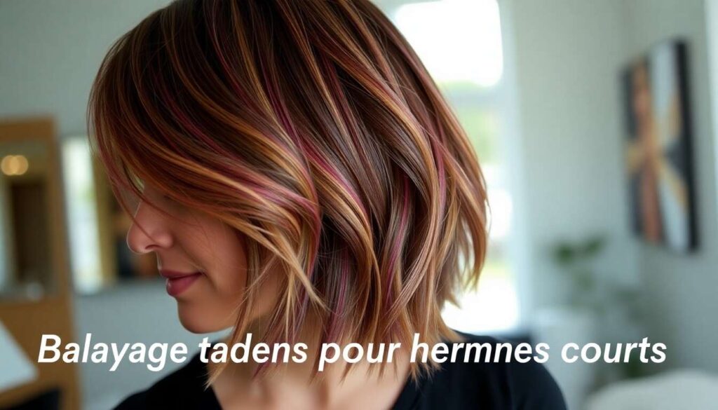 Cheveux courts : tendance balayage à adopter
