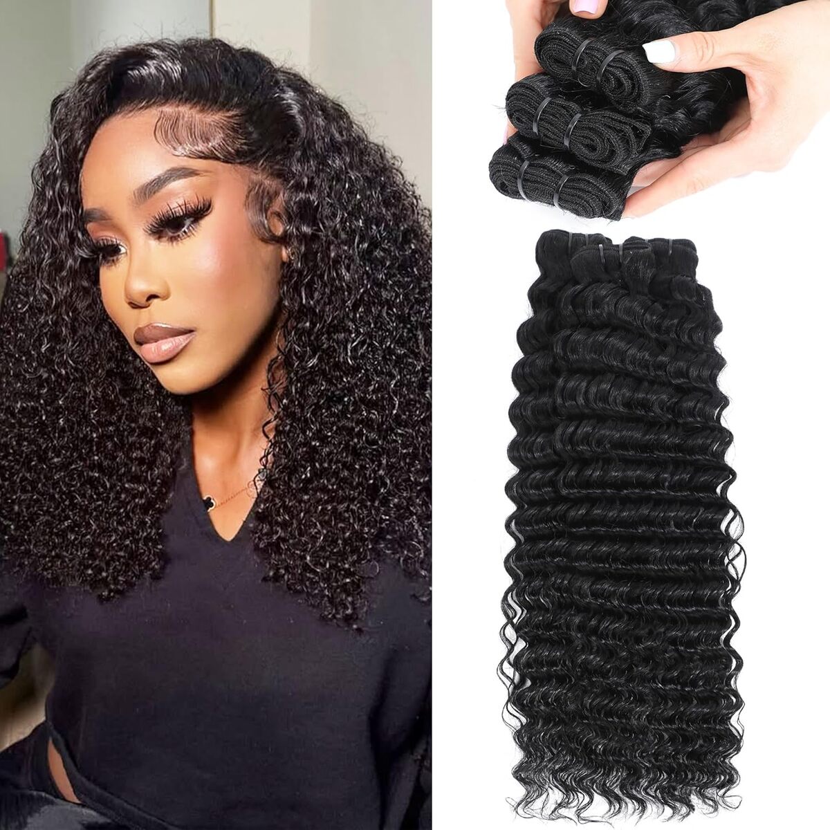 Avis : extensions ondulées Roserer 12A cheveux brésiliens vierges