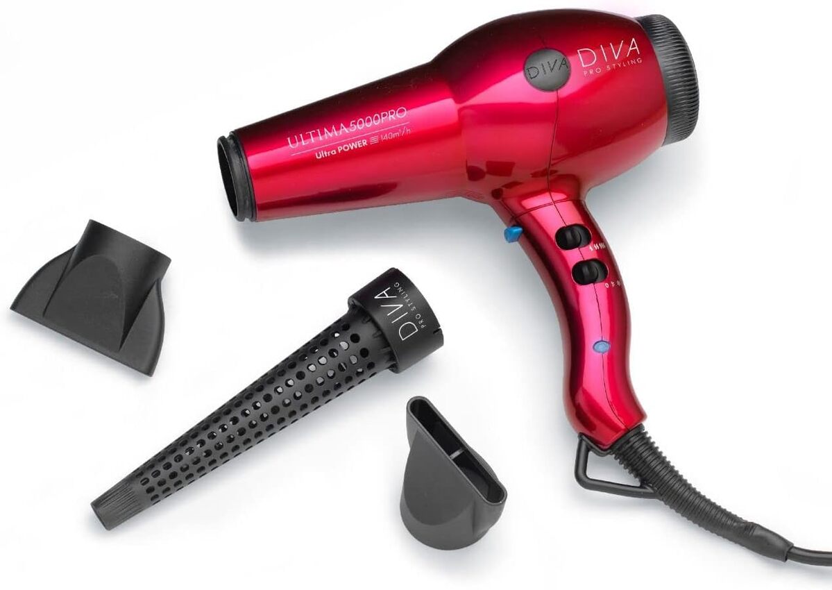Test du Diva Pro Styling Ultima 5000 : sèche-cheveux ionique 2200 W rouge