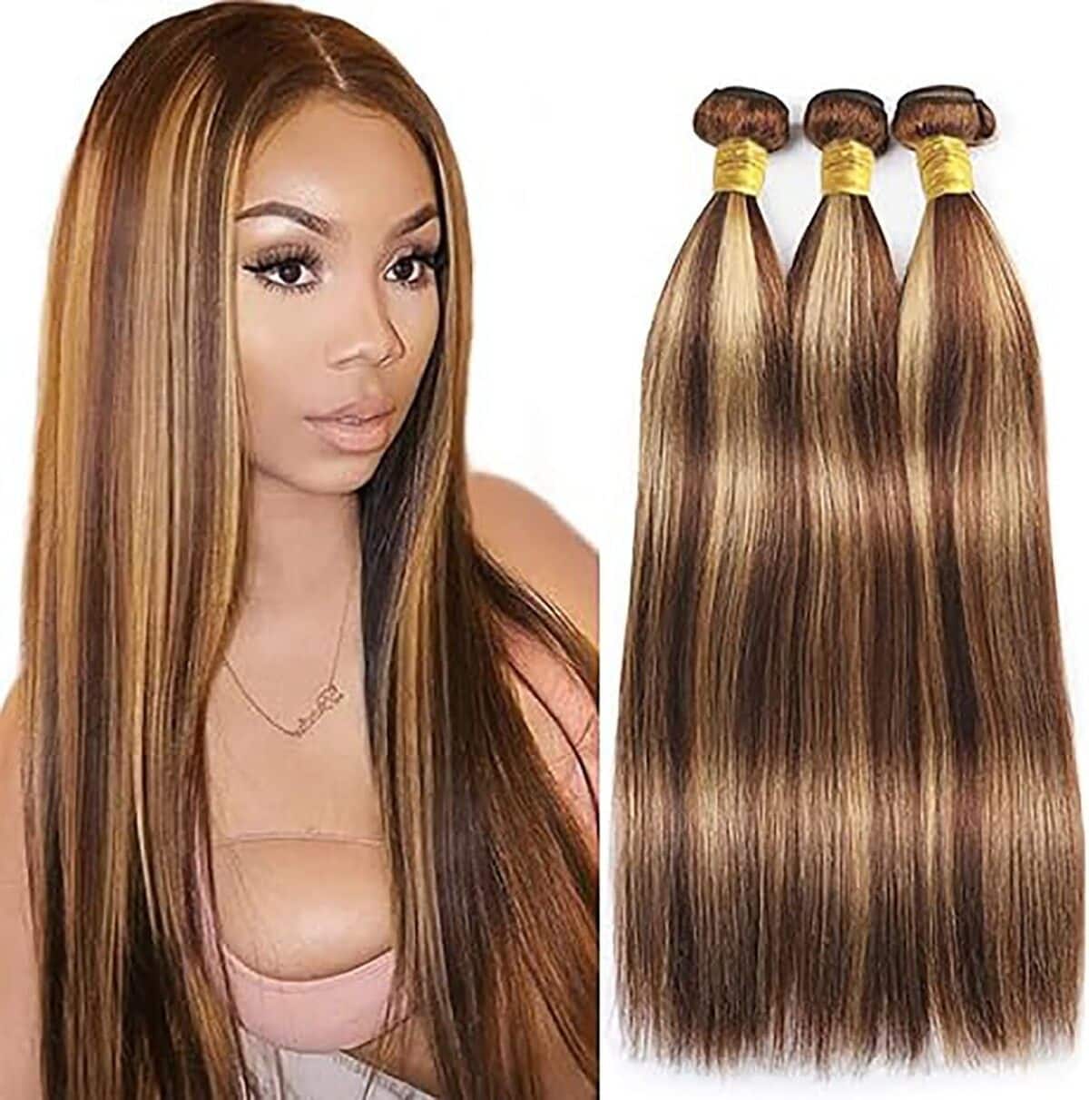 Test : extensions Hxxcoup P427 cheveux blonds ombrés raides