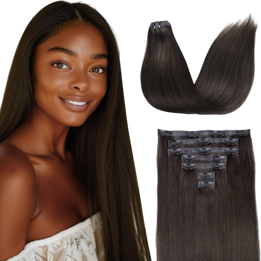 Test : flooyeer extensions cheveux naturels 50 cm, clip invisible