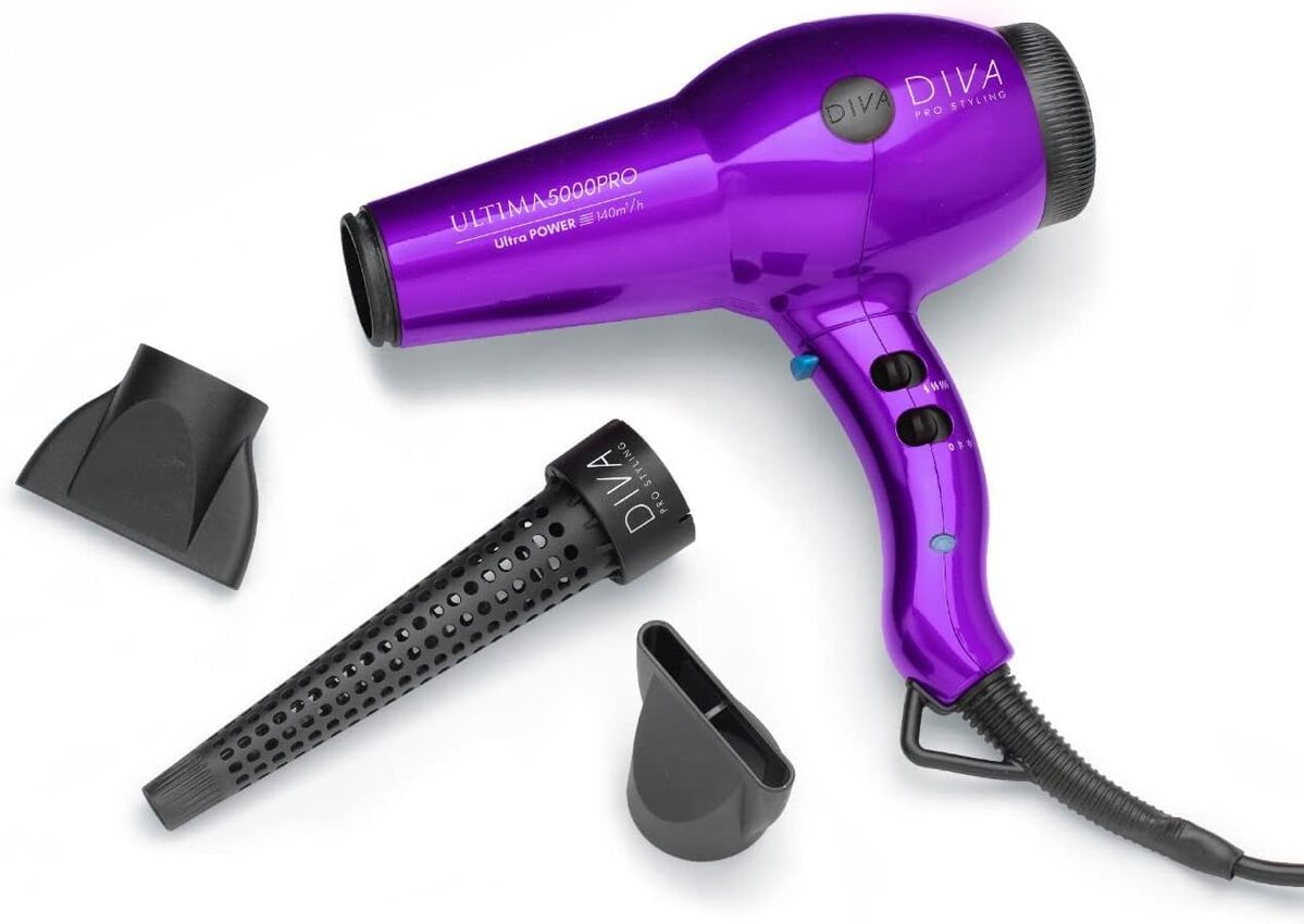 Test : sèche-cheveux Diva Pro Styling Ultima 5000 2200 W ionique violet