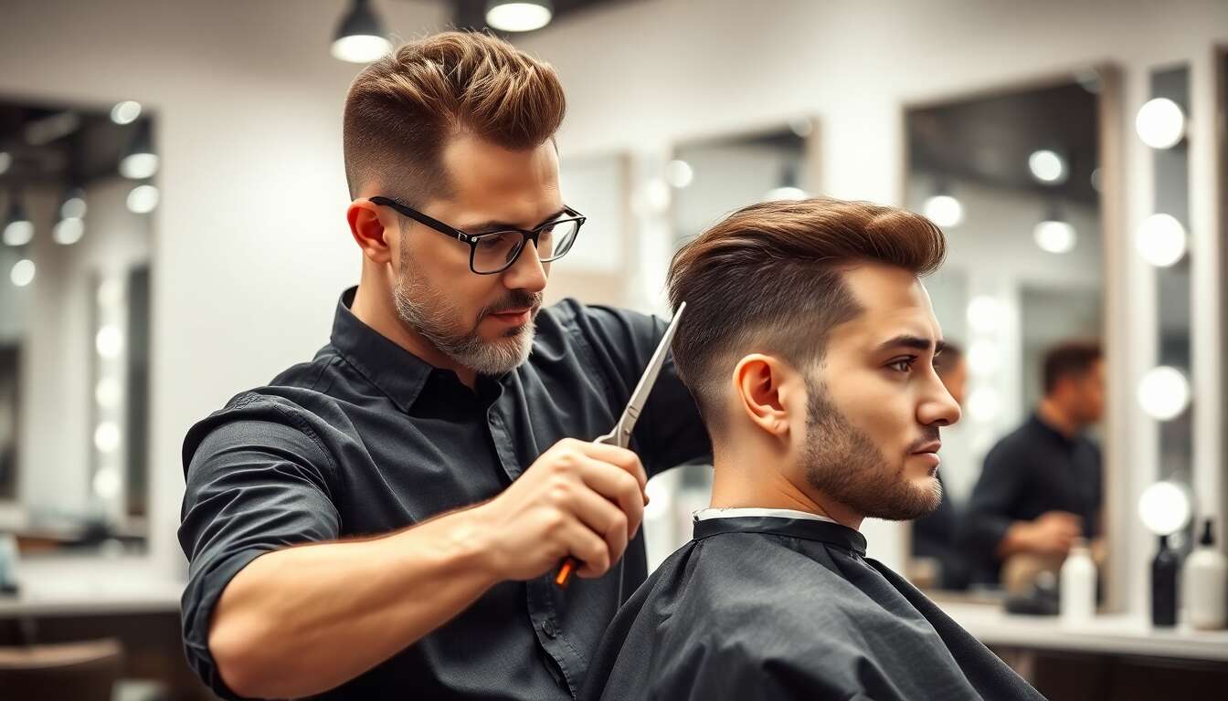 Coupe masculine au ciseau : guide détaillé étape par étape