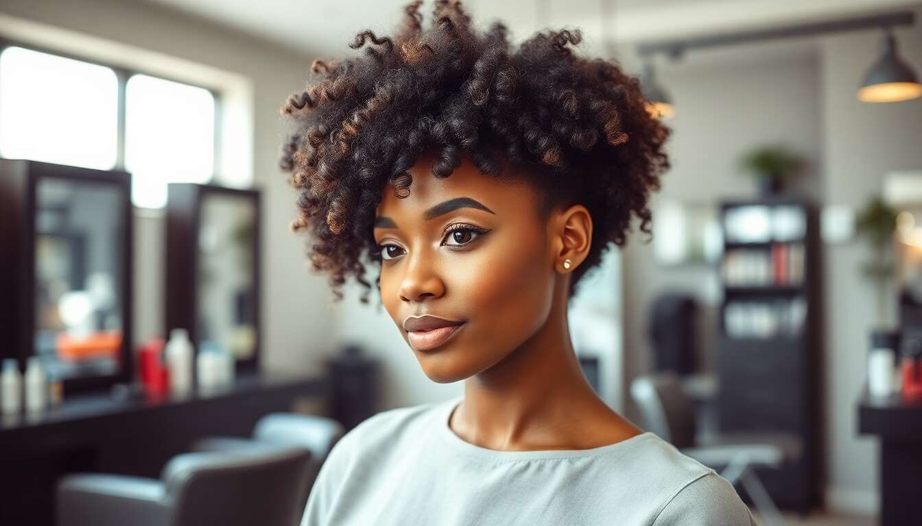Coiffure express pour cheveux afro
