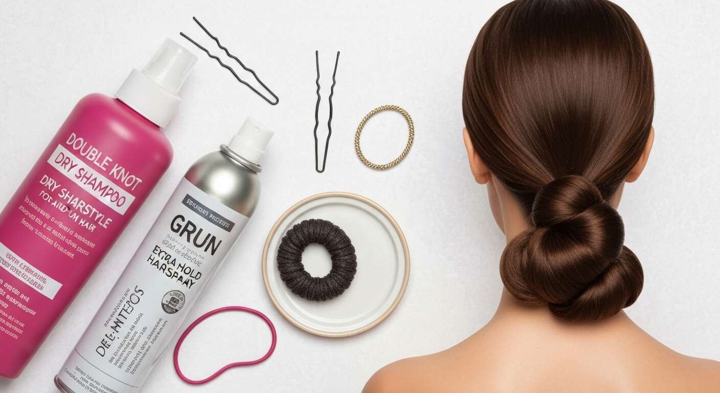 Double nœud : coiffure simple pour cheveux longs et mi-longs