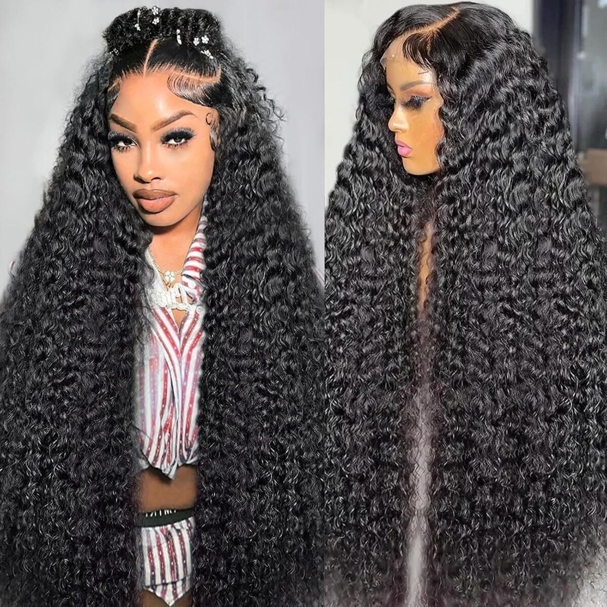 Avis : perruque brésilienne deep wave sans colle 30 pouces