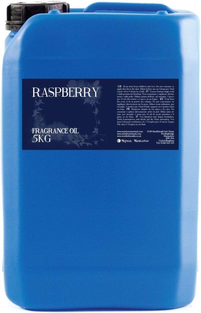 Avis sur l'huile parfumée framboise Mystic Moments 10 kg