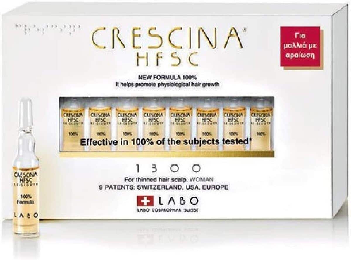 Test : ampoules Crescina HFSC Retard 1300 anti-chute pour femme