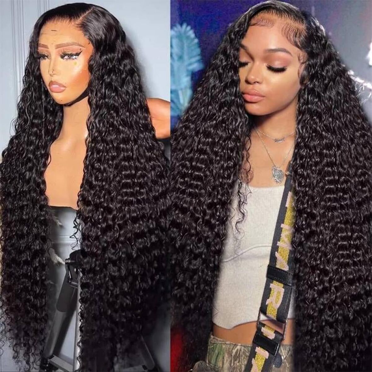 Test : perruque water wave HD Lace Front 180 % densité 76, 2 cm