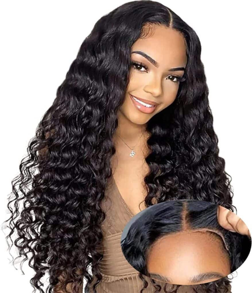 Avis : perruque femme Oxeyegirl 32 pouces deep wave, bresilienne sans colle