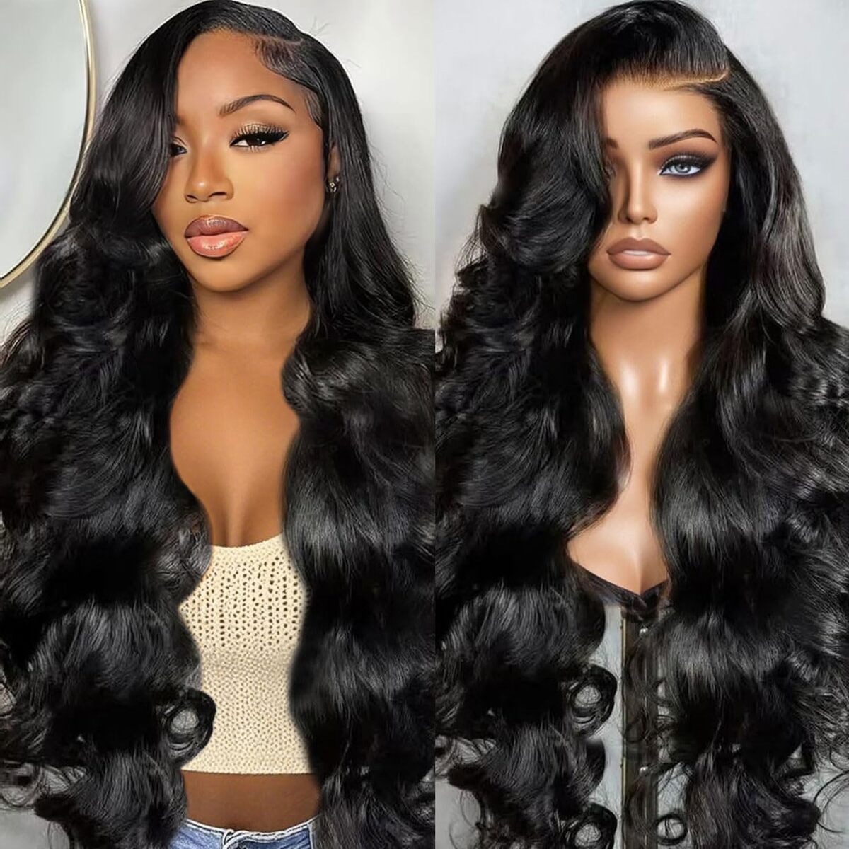Avis sur la perruque body wave 32 pouces 13x6 HD lace front brésilienne